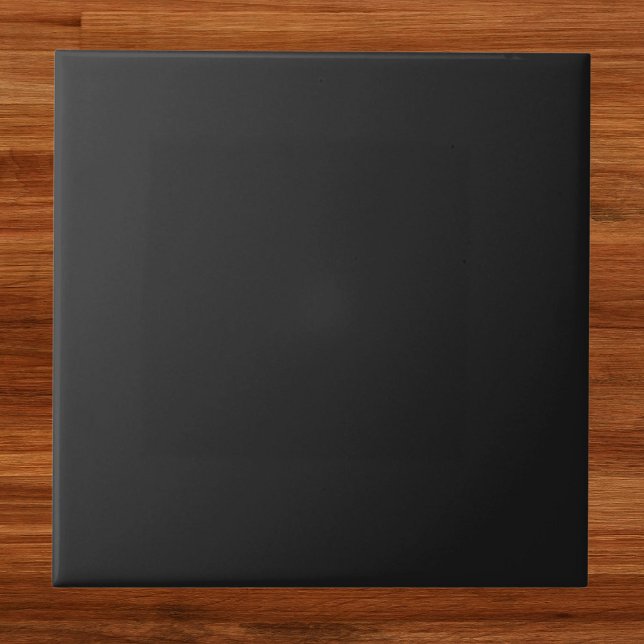 Eerie Black Solid Color Ceramic Tile (Creator Uploaded)