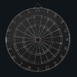 Eerie Black Solid Color Dart Board<br><div class="desc">An intense and sophisticated deep black that exudes timeless elegance.Perfect for those seeking to make a bold statement.This powerful hue captures the essence of mystery and sophistication.This rich black color is the ultimate choice for a striking and refined aesthetic.</div>