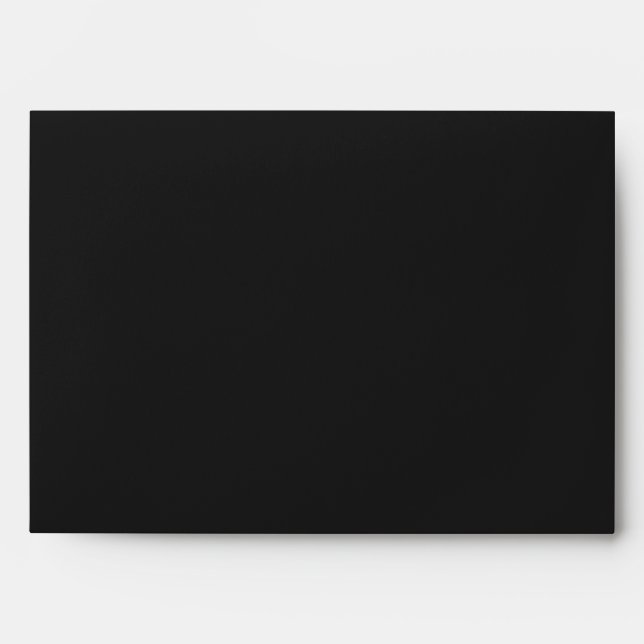 Eerie Black Solid Color Envelope (Front)