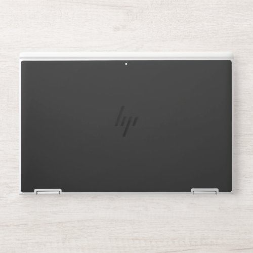 Eerie Black Solid Color HP Laptop Skin