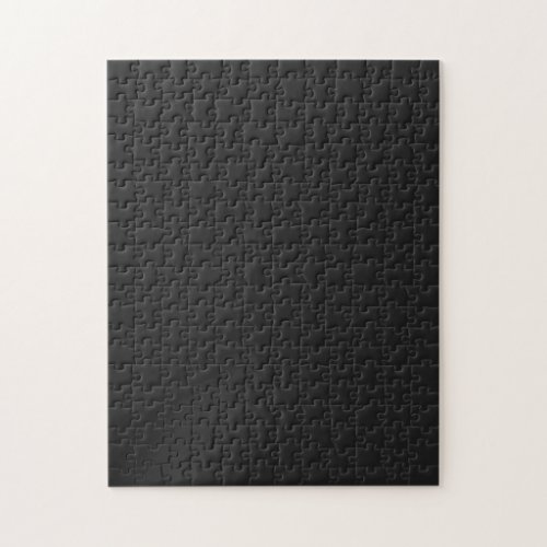 Eerie Black Solid Color Jigsaw Puzzle