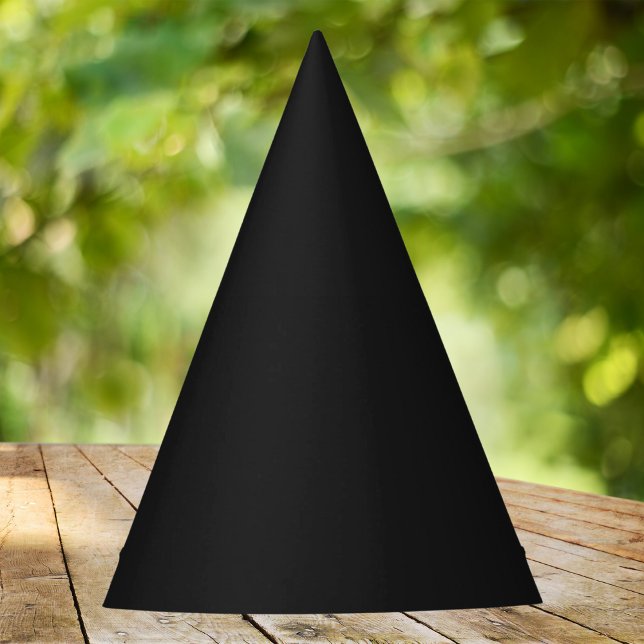 Eerie Black Solid Color Party Hat (Creator Uploaded)