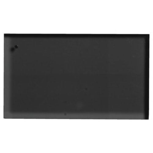 Eerie Black Solid Color Place Card Holder