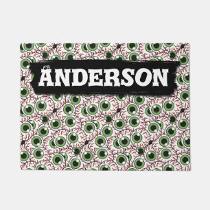 Eerie Eyeballs Sinister Stare Hypnotizing Eyes Doormat