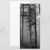 EERIE FOREST TREES LEAVES B&W (Front/Back)