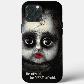 Eerie Gothic Doll With Blood Halloween Iphone 13 Pro Max Case by DP_Holidays at Zazzle