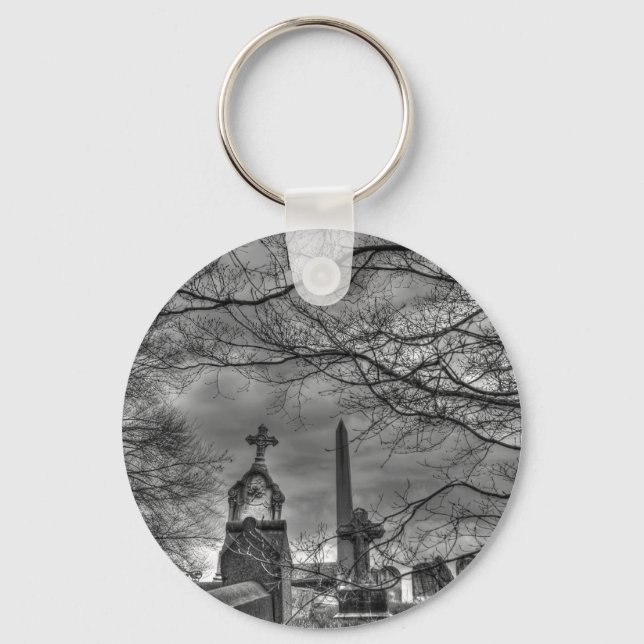 eerie graveyard keychain (Front)