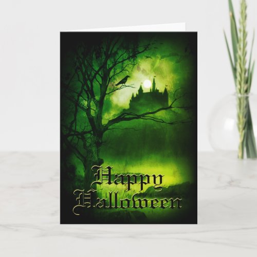 Eerie Halloween Night Greeting Card