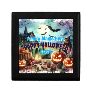 Eerie Halloween Night Watercolor Gift Box