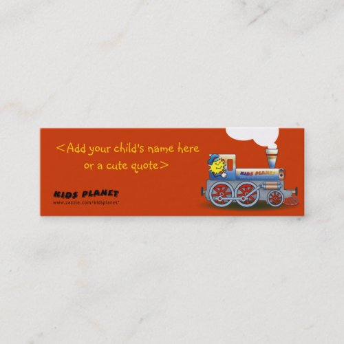 Eerie Locomotive - bookmark for kids Business Card