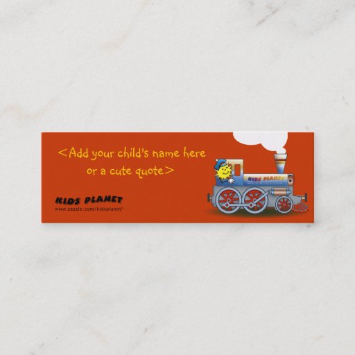 Customizable Eerie Locomotive - bookmark for kids Business Card