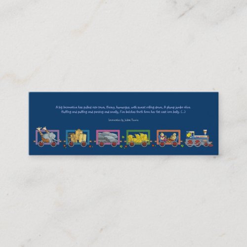 Eerie Locomotive - bookmark for kids Business Cards