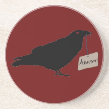 Eerie Raven Coaster by sfcount at Zazzle