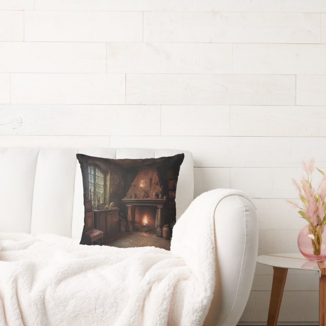 Eerie Seclusion Throw Pillow (Couch)
