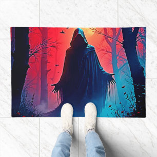 Eerie Shadow in Crimson Woods Design Doormat