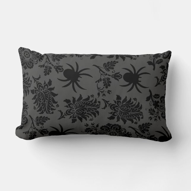Eerie Spider Damask Pillow (Front)