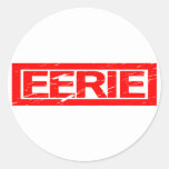 Eerie Stamp Classic Round Sticker