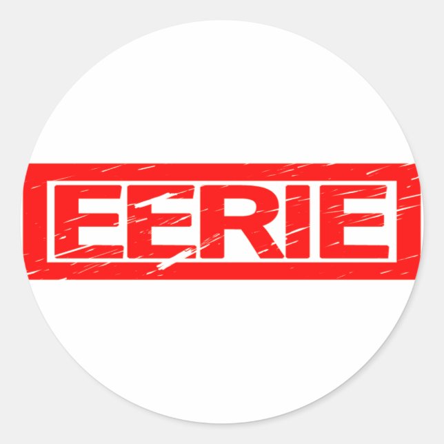 Eerie Stamp Classic Round Sticker (Front)
