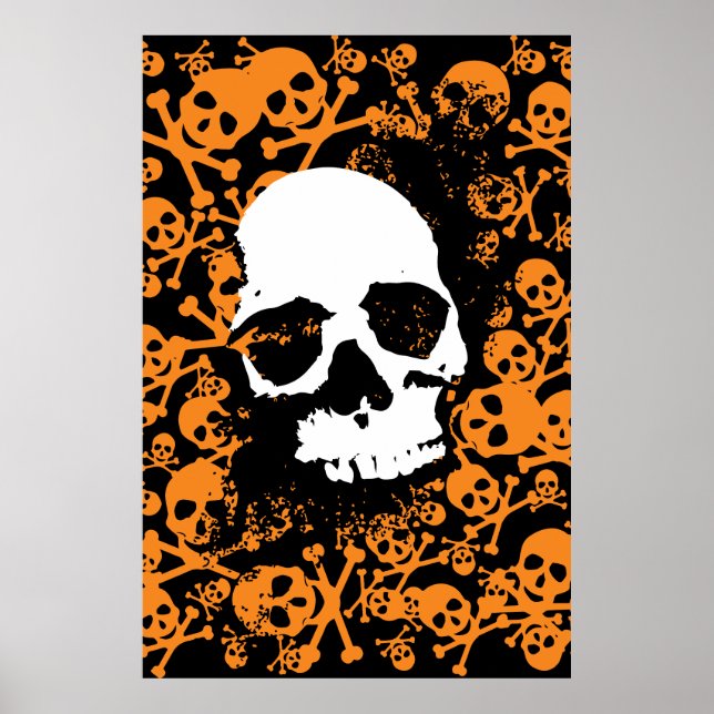 Eerie Symmetry: A Vibrant Array of Colorful Human  Poster (Front)