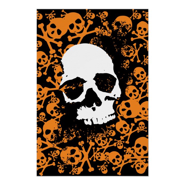 Eerie Symmetry: A Vibrant Array of Colorful Human  Poster (Front)