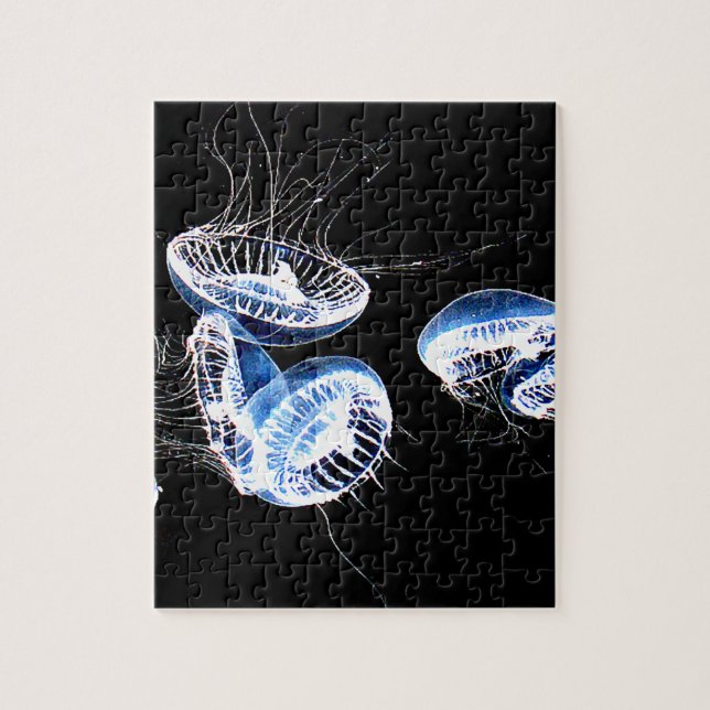 Eerily Beautiful “Moon Jellyfish” Custom Photo Jigsaw Puzzle (Vertical)