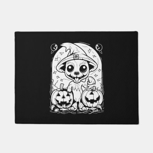 Eerily Enchanting Scary Dogs Halloween Collection  Doormat