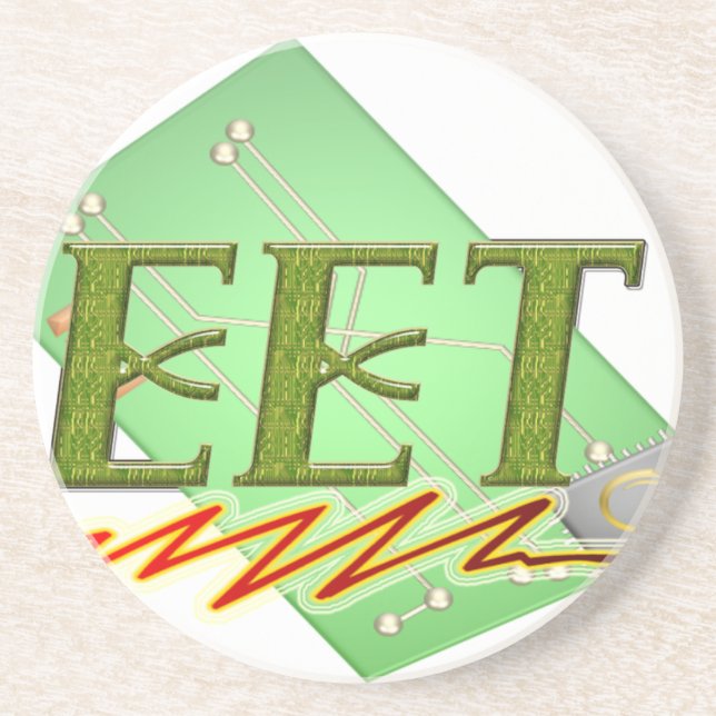 EET - ELECTRICAL ENGINEER TECH CIRCUIT BOARD LOGO COASTER (Front)