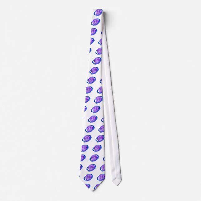 EET ORB SWOOSH LOGO ELECTRICAL ENGINEERING TECH NECK TIE (Front)