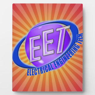 EET ORB SWOOSH LOGO ELECTRICAL ENGINEERING TECH PLAQUE
