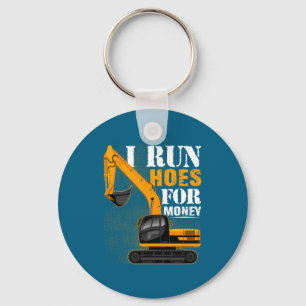 Eever I Run Cute Ss Cute Sss For Money Funny Excav Keychain