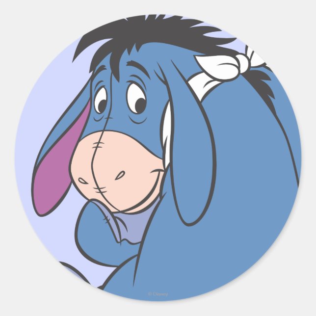Eeyore 11 classic round sticker (Front)