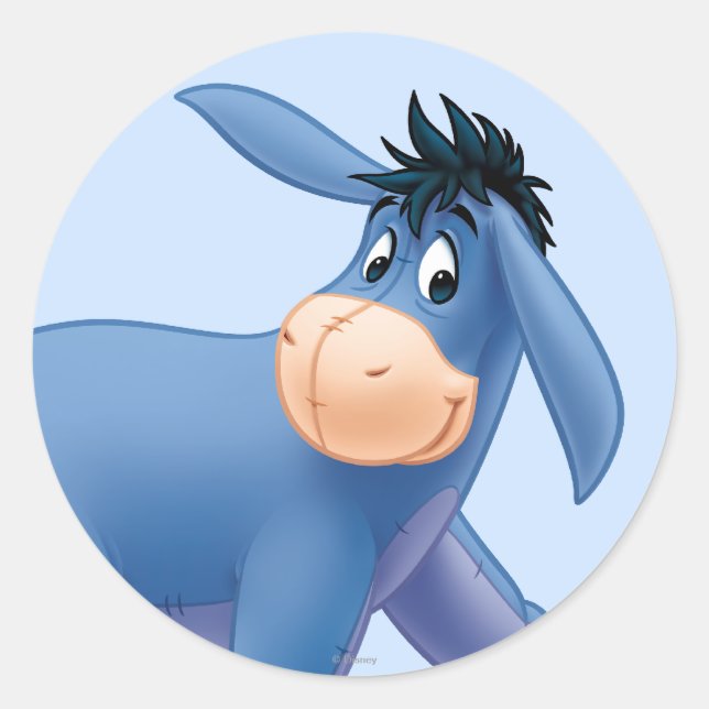 Eeyore 12 classic round sticker (Front)