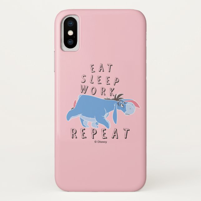 Eeyore | Eat Sleep Work Repeat Case-Mate iPhone Case (Back)