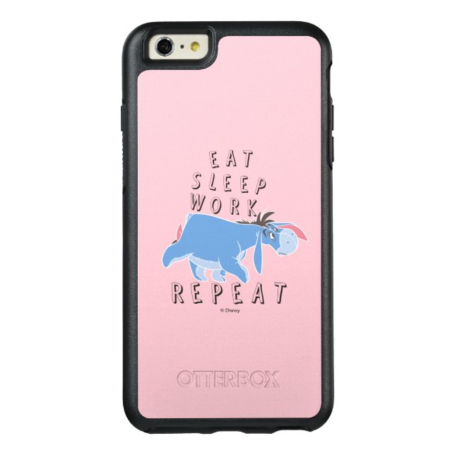 Eeyore | Eat Sleep Work Repeat Otterbox iPhone Case (Back)