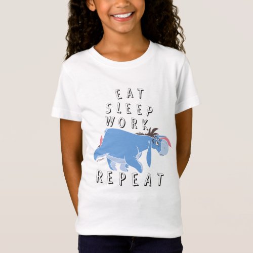 Eeyore  Eat Sleep Work Repeat T_Shirt