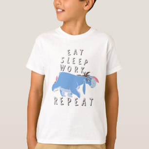 Eeyore Eat Sleep Work Repeat T-Shirt