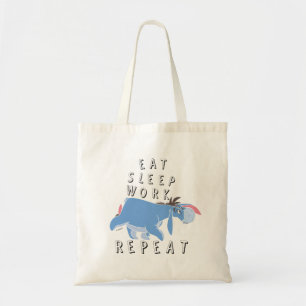 Eeyore Eat Sleep Work Repeat Tote Bag