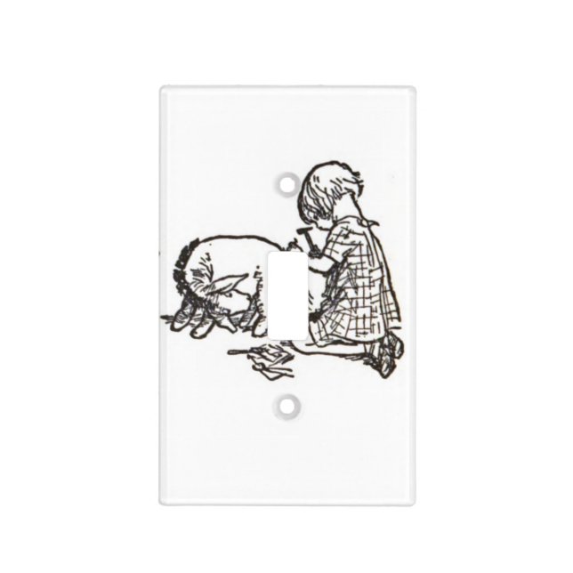 Eeyore from Winnie the Pooh Light Switch Cover (Front)