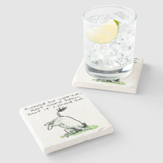 Eeyore funny quote could be worse stone coaster