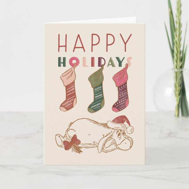 Eeyore | Happy Holidays Card (Front)