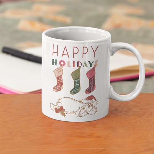 Eeyore  Happy Holidays Coffee Mug