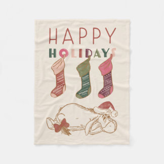 Eeyore | Happy Holidays Fleece Blanket