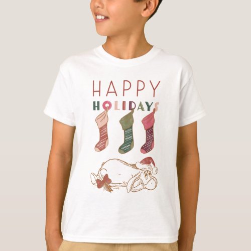 Eeyore  Happy Holidays T_Shirt