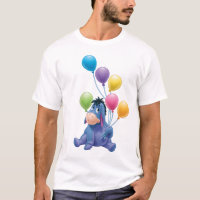 Eeyore Holding Colorful Balloons
