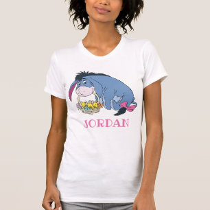 Eeyore Holding Easter Basket Full of Baby Chicks T-Shirt