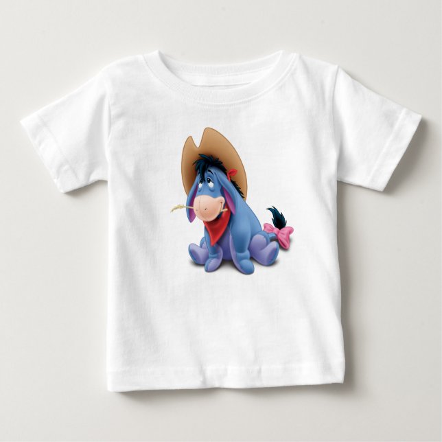Eeyore in Cowboy Costume Baby T-Shirt (Front)