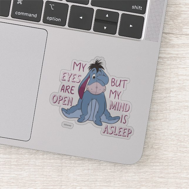 Eeyore | My Mind is Asleep Quote Sticker (Detail)