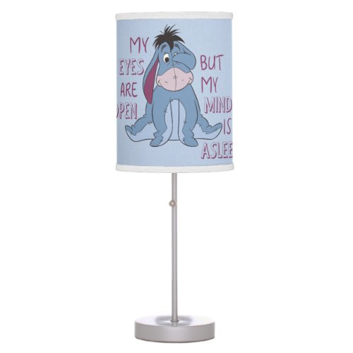 Eeyore  My Mind is Asleep Quote Table Lamp