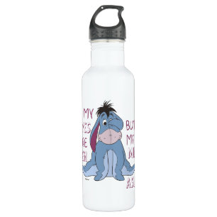 Eeyore My Mind is Asleep Quote Water Bottle