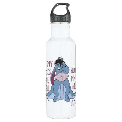 Eeyore  My Mind is Asleep Quote Water Bottle